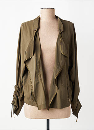 Veste casual col tailleur vert EVA KAYAN femme