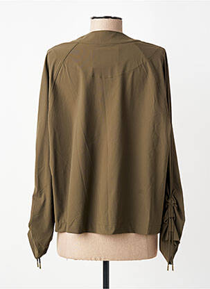 Veste casual col tailleur vert EVA KAYAN femme