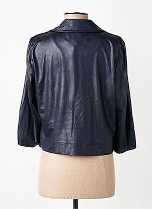 Veste casual coupe droite bleu EVA KAYAN femme