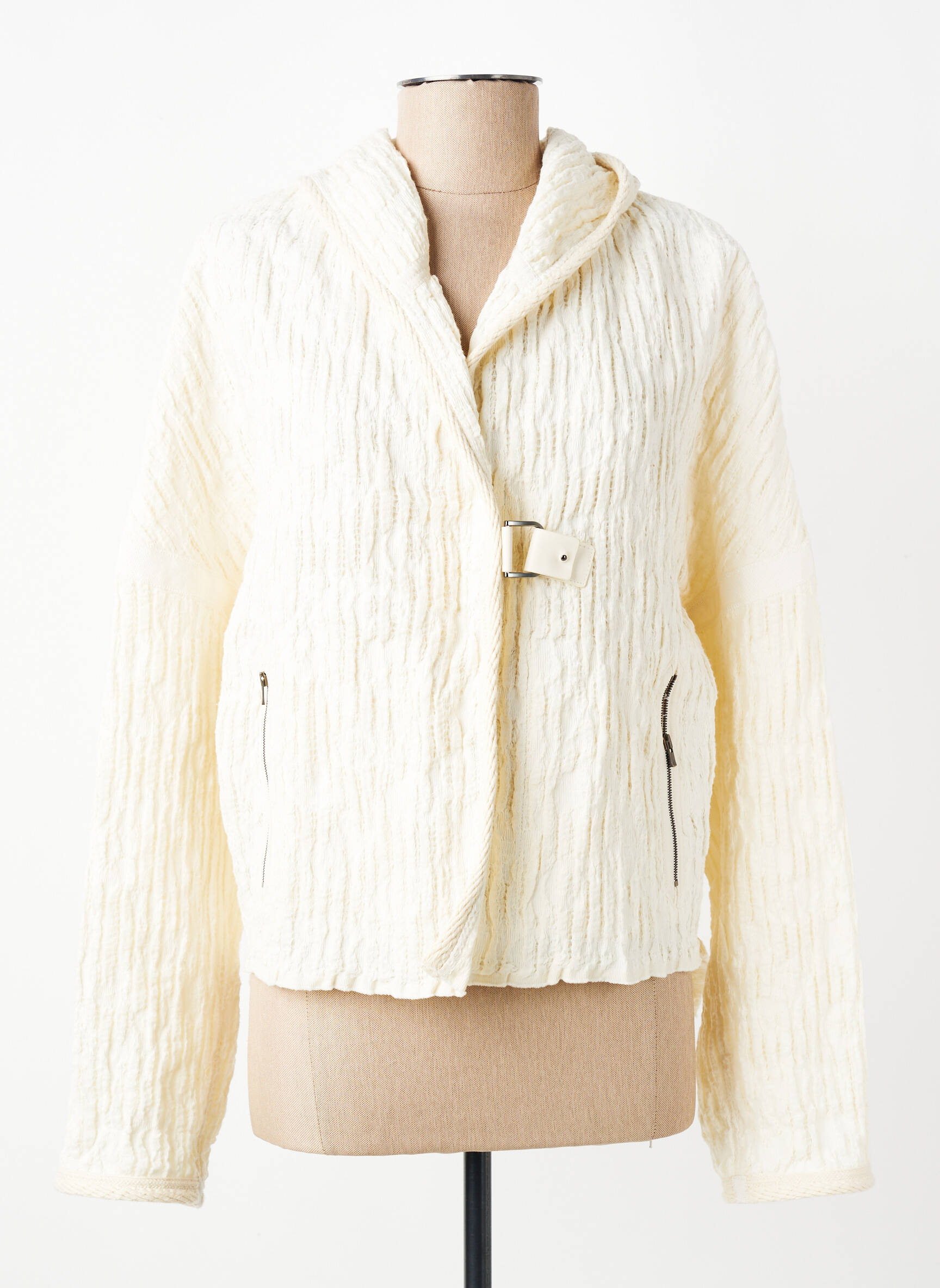 Veste casual coupe droite beige BEATE HEYMANN femme