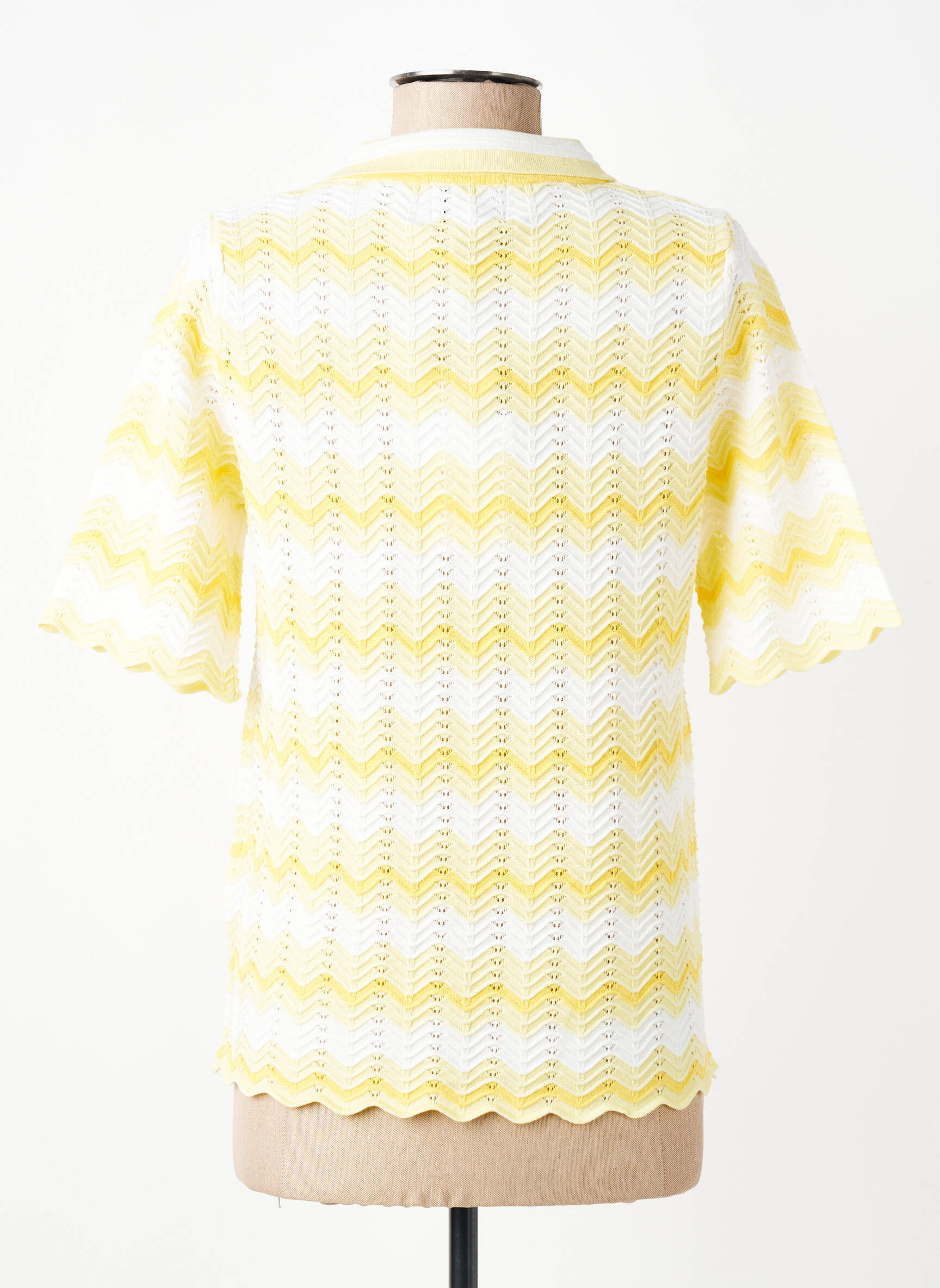 Top manches courtes manches courtes jaune LEO & UGO femme
