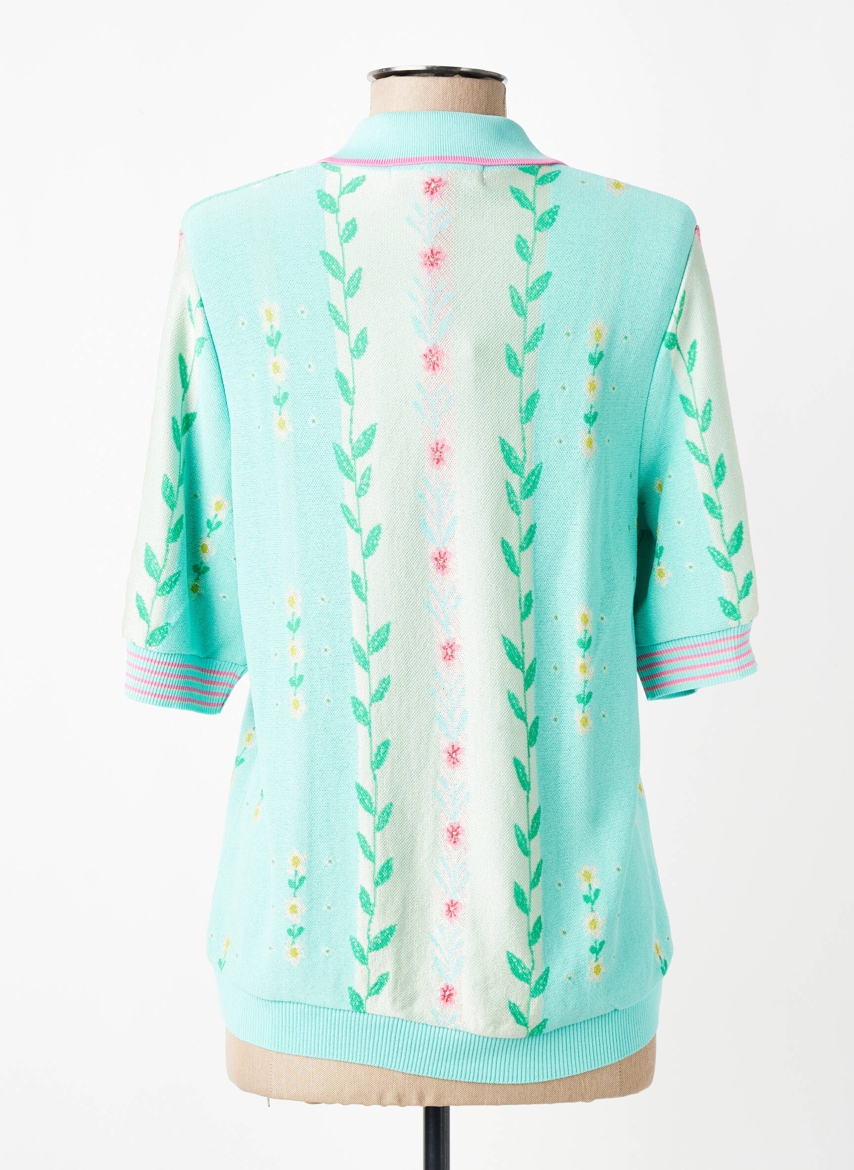 Top imprimé fantaisie manches courtes bleu ALDO MARTIN'S femme