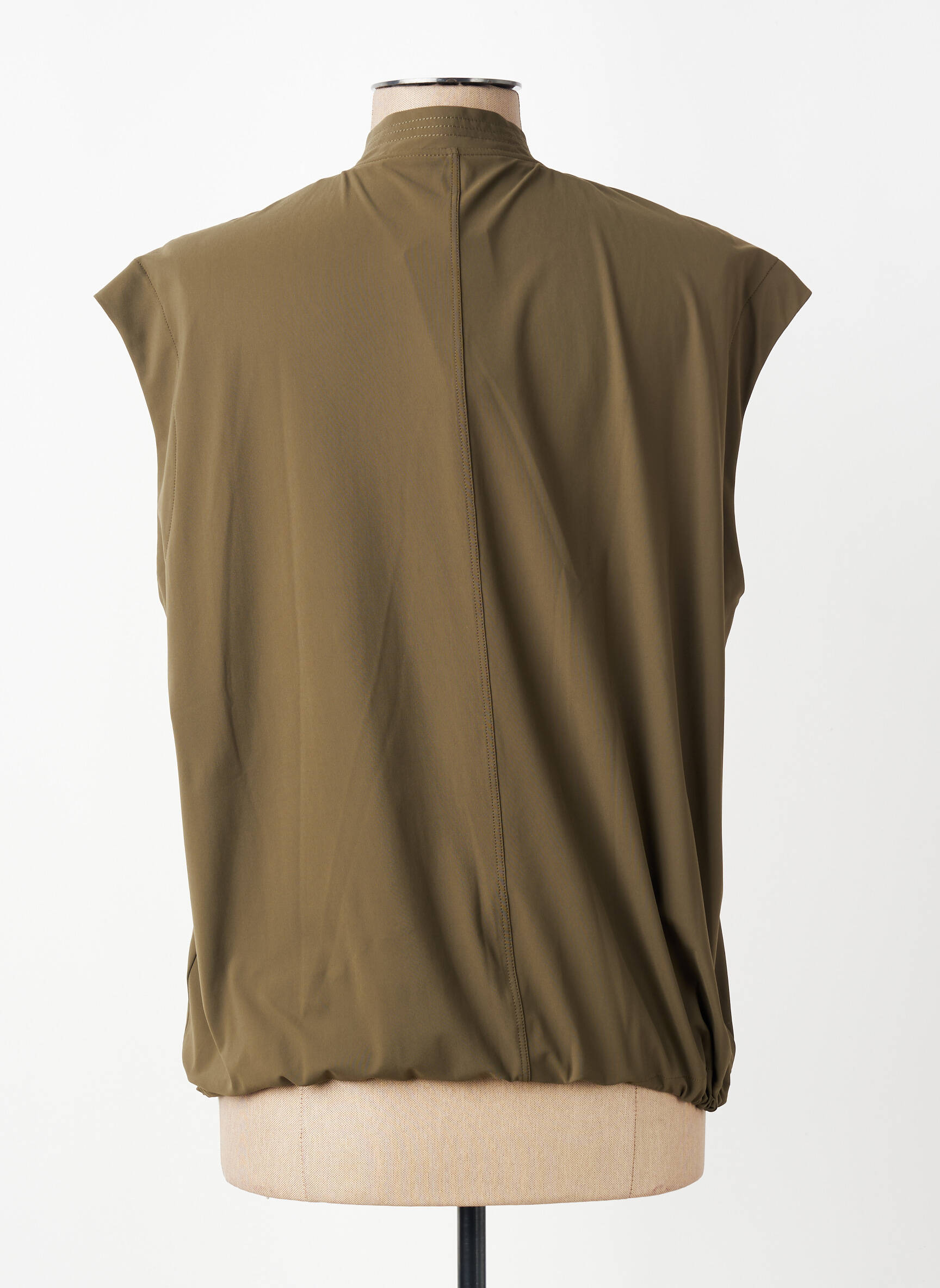 Gilet sans manche poches vert EVA KAYAN femme
