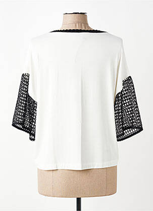 T-shirt coupe droite manches courtes beige TRICOT CHIC femme