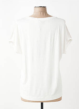 T-shirt coupe cintrée manches courtes beige TUZZI femme