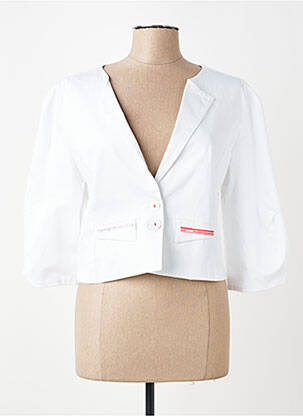 Blazer coupe cintrée blanc ELISA CAVALETTI femme