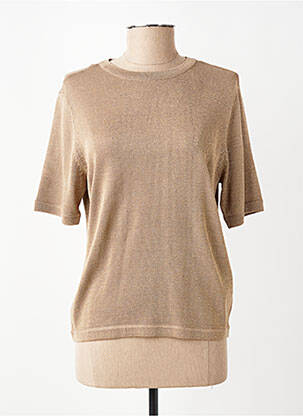 Pull coupe cintrée manches courtes or RINO & PELLE femme