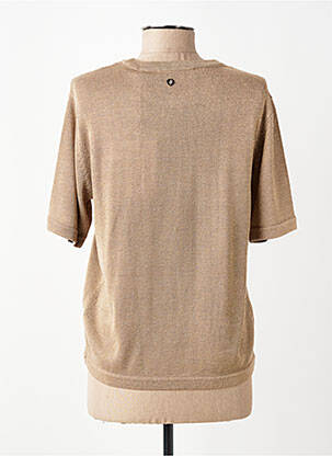 Pull coupe cintrée manches courtes or RINO & PELLE femme