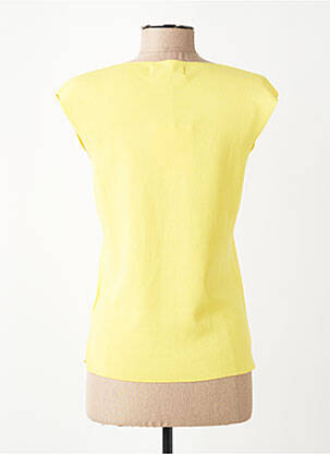 Gilet sans manche maille fine jaune ALDO MARTIN'S femme