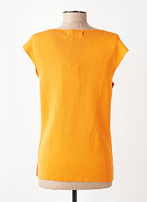 Gilet sans manche maille fine orange ALDO MARTIN'S femme