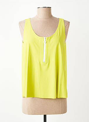 Top stretch fines bretelles vert SPORTMAX femme