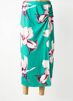 Jupe longue doublure vert K femme