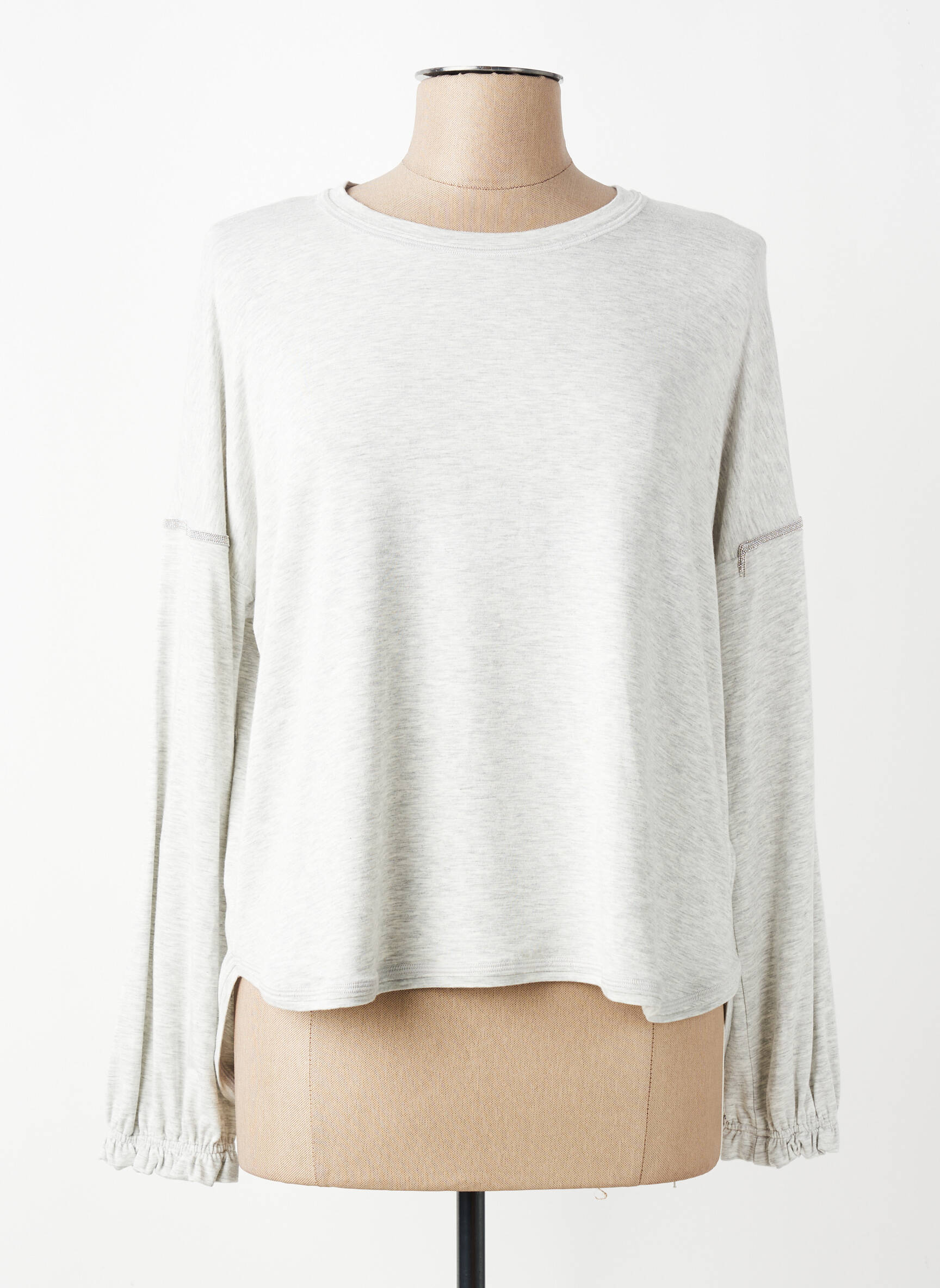 T-shirt manches longues manches longues gris BEATE HEYMANN femme