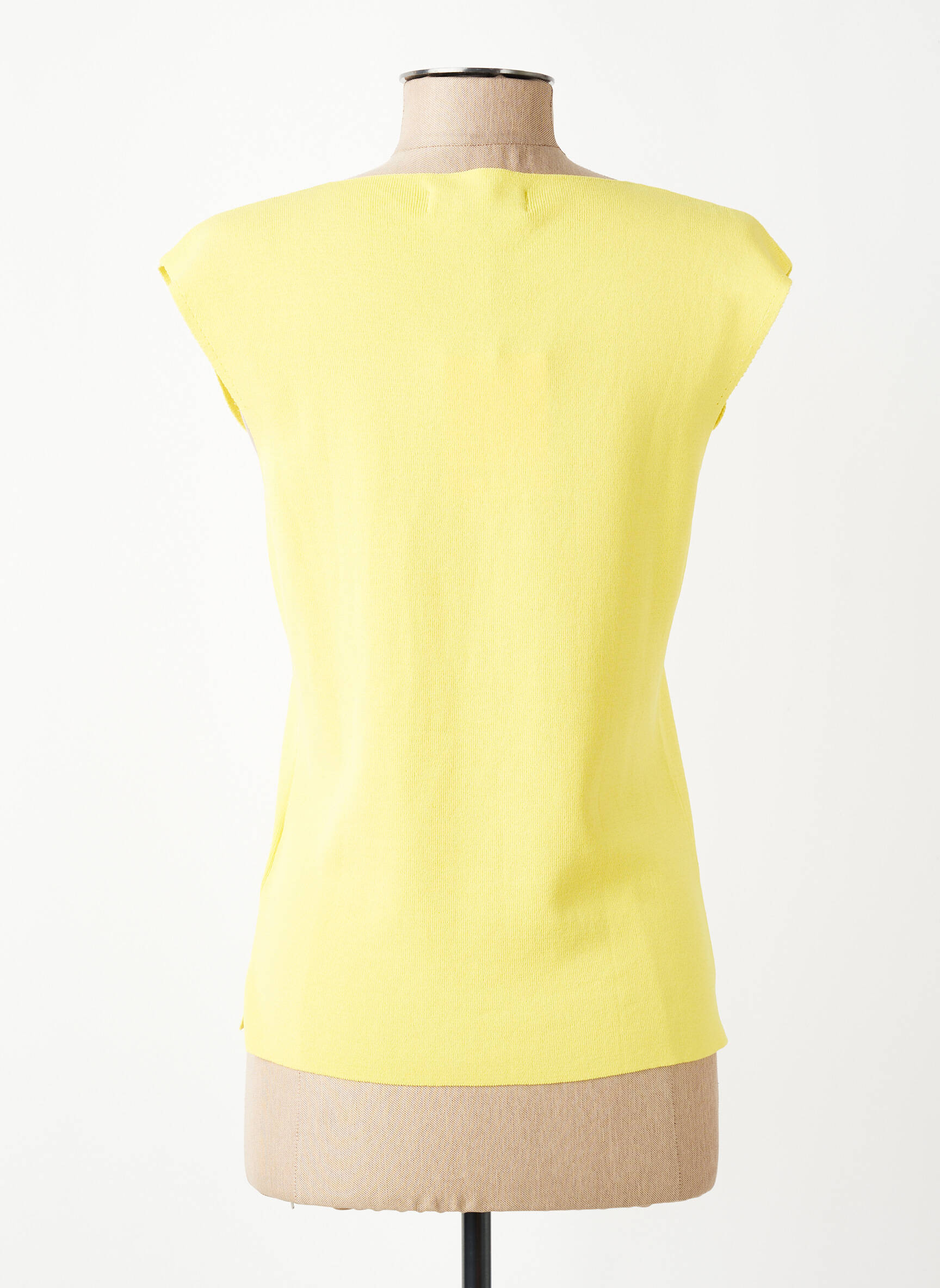 Gilet sans manche maille fine jaune ALDO MARTIN'S femme