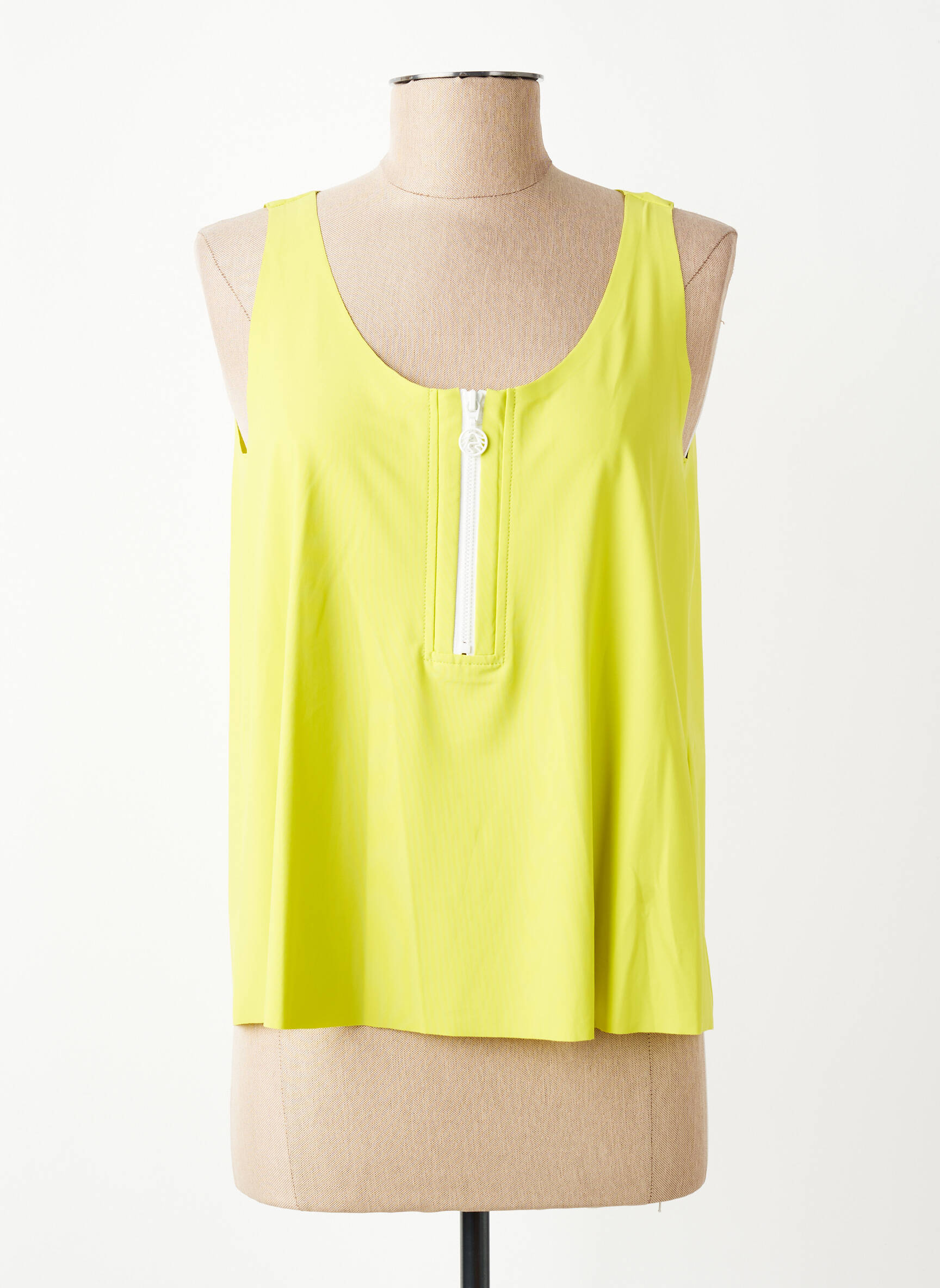 Top stretch fines bretelles vert SPORTMAX femme