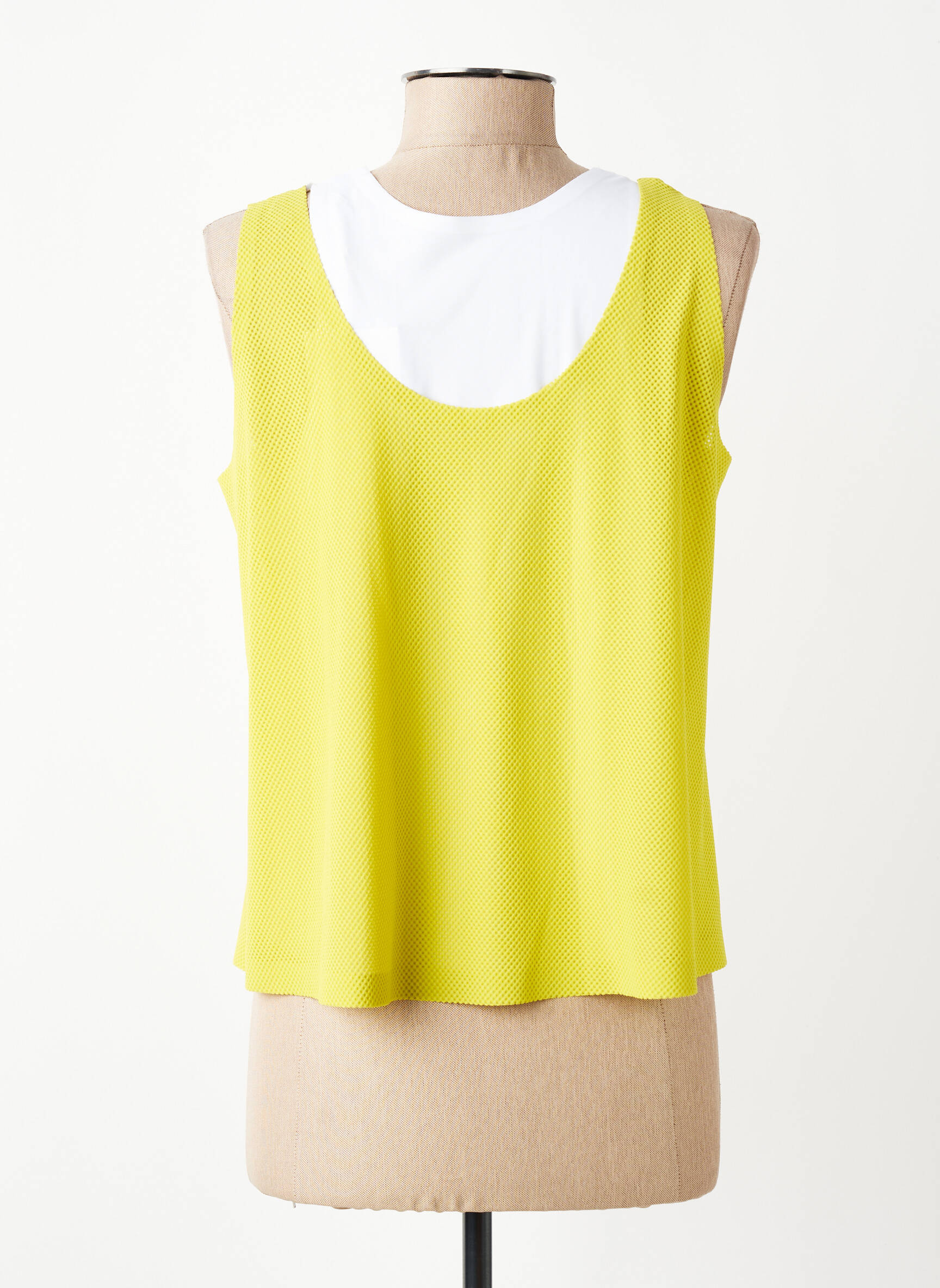 Top stretch sans manche vert SPORTALM femme