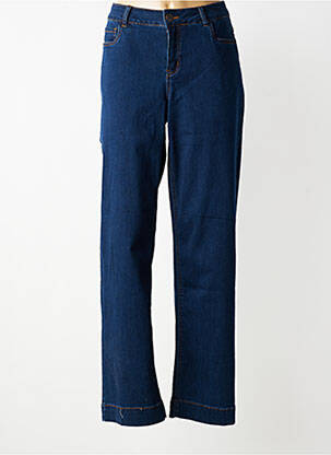 Jeans coupe droite stretch taille normale bleu CISO femme