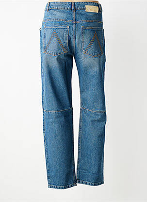 Jeans coupe droite stretch taille normale bleu EVA KAYAN femme