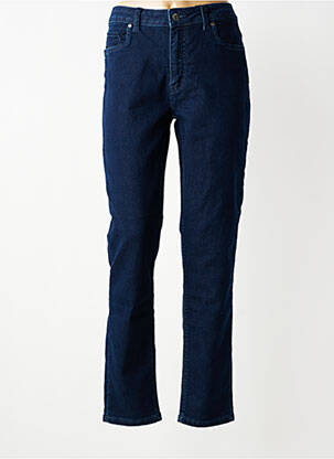 Jeans coupe slim tissage brut taille normale bleu JENSEN femme