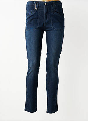 Jeans skinny taille haute taille haute bleu EVA KAYAN femme
