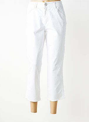 Pantacourt coupe droite taille normale blanc ELISA CAVALETTI femme