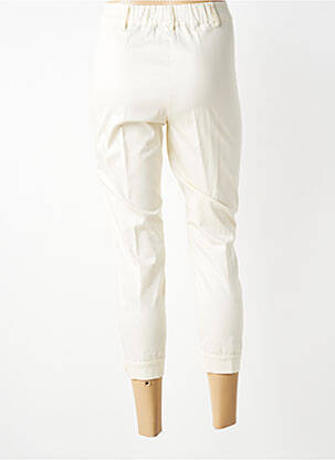 Pantacourt taille haute taille haute beige TRICOT CHIC femme