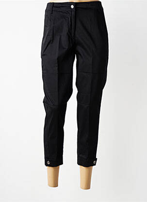 Pantacourt taille haute taille haute noir TRICOT CHIC femme