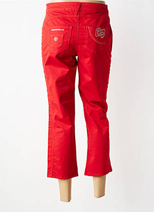 Pantacourt coupe droite taille normale rouge ELISA CAVALETTI femme