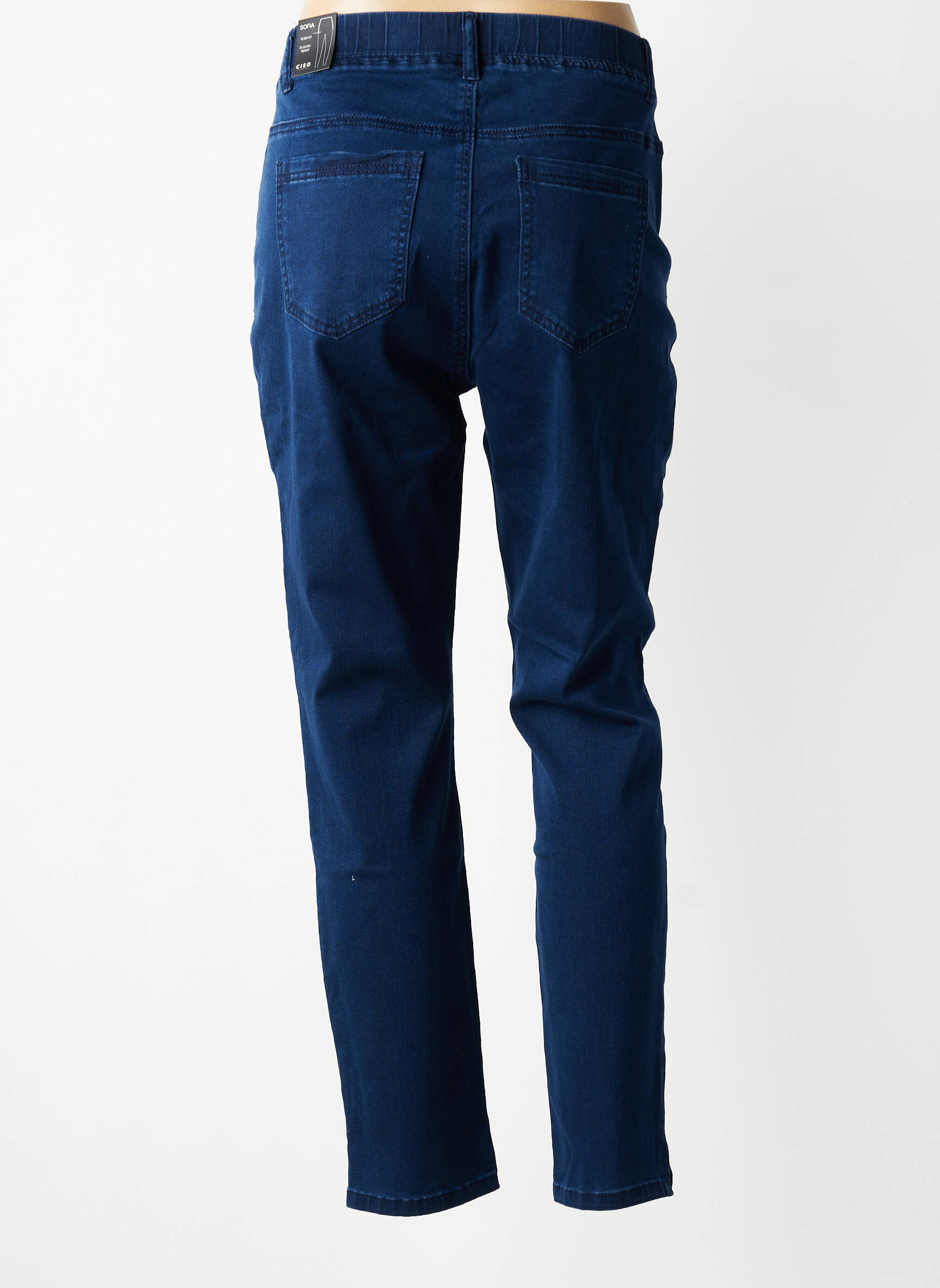 Jegging tissage brut taille normale bleu CISO femme