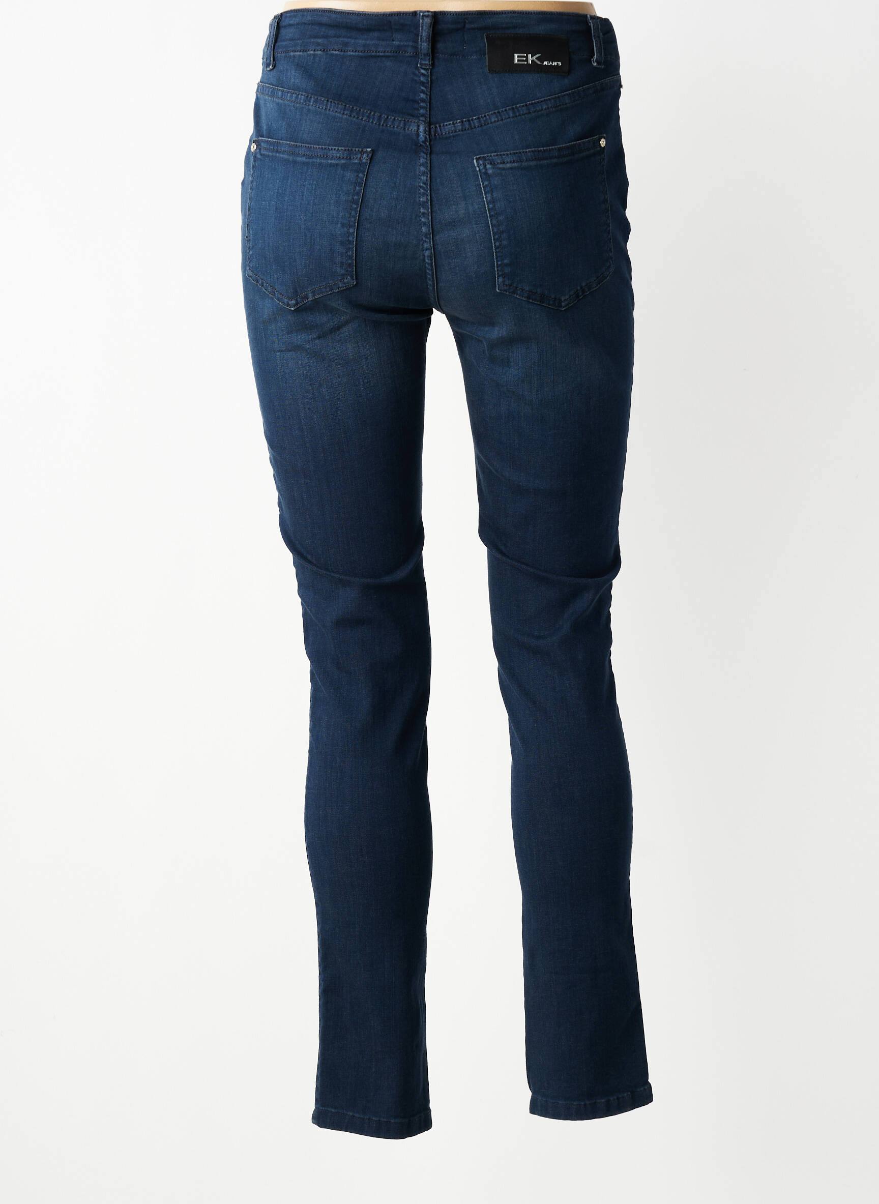Jeans skinny taille haute taille haute bleu EVA KAYAN femme