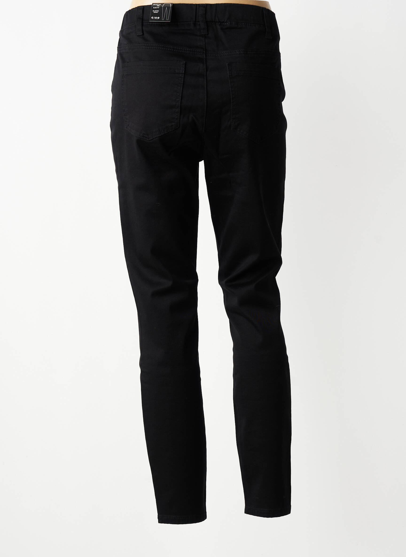 Jegging tissage denim taille normale noir CISO femme