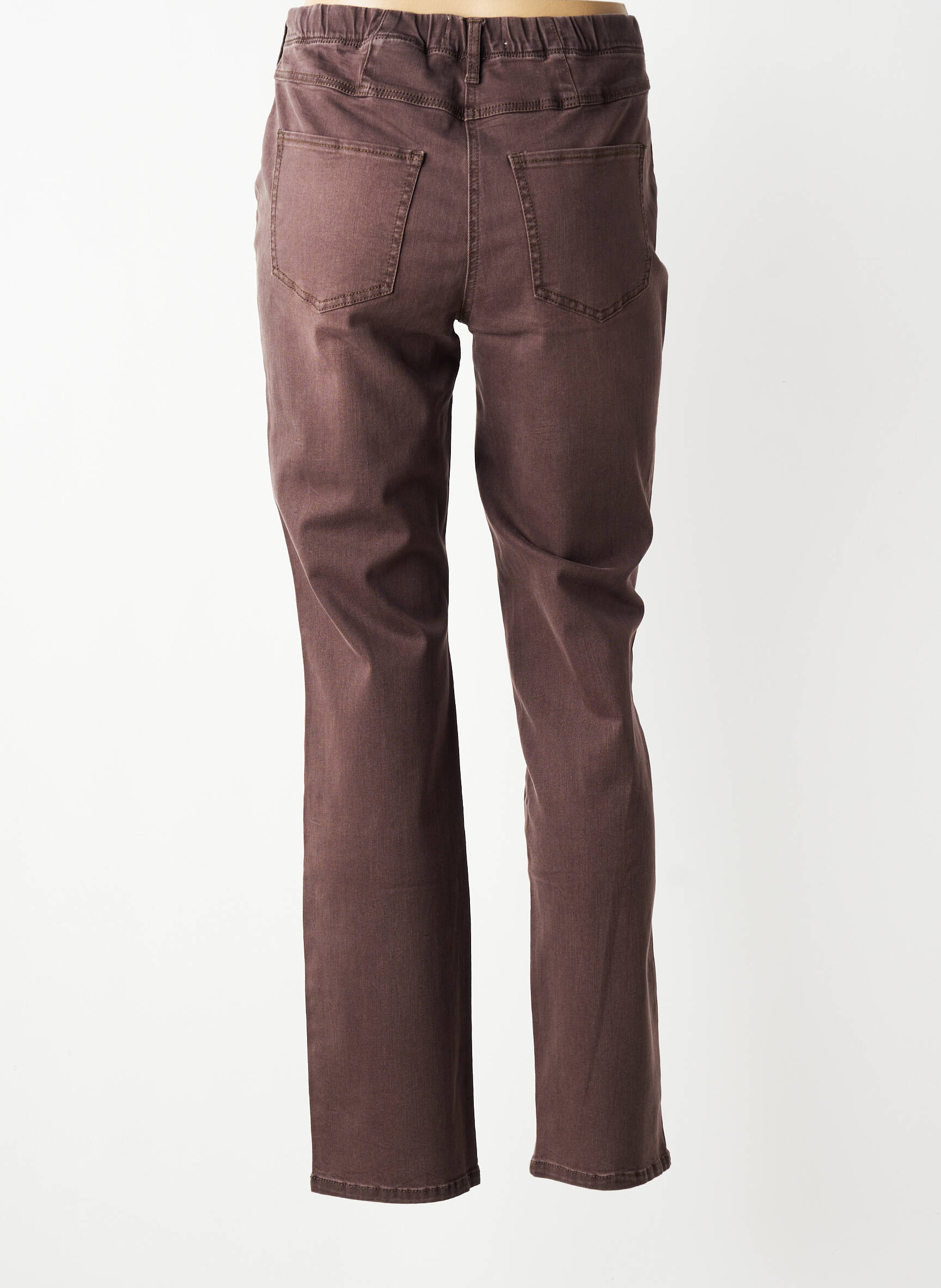 Jeans coupe slim stretch taille normale marron RECOVER C.C. femme