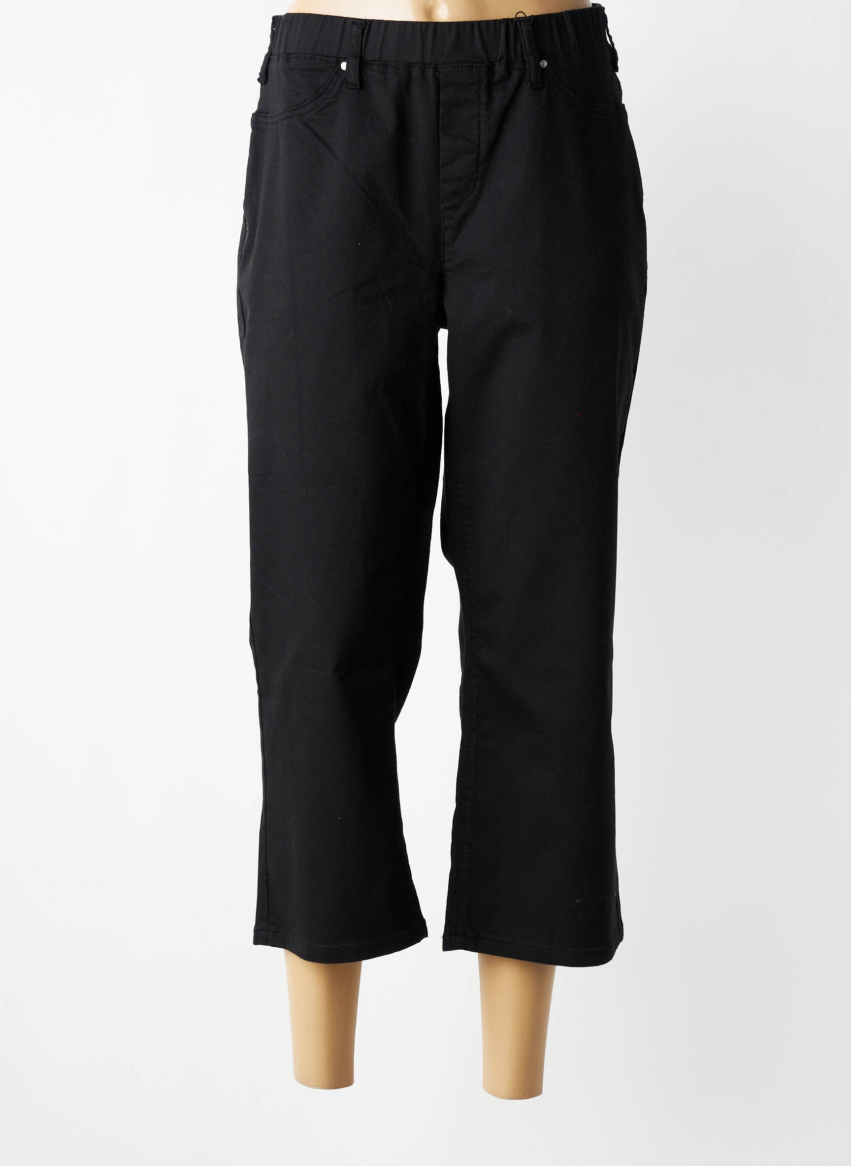 Pantacourt stretch taille normale noir CISO femme