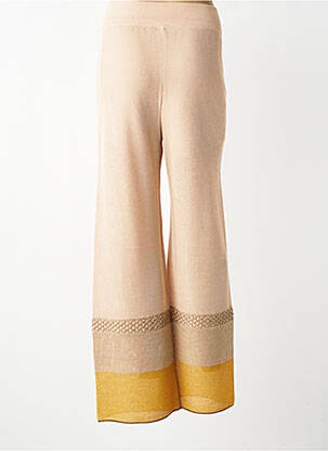 Pantalon droit stretch taille normale rose TRICOT CHIC femme