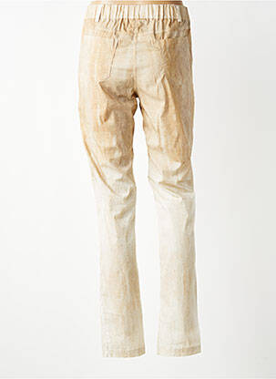 Pantalon slim taille élastique taille normale beige TRICOT CHIC femme