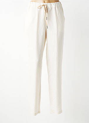 Pantalon slim taille élastique taille normale beige TRICOT CHIC femme