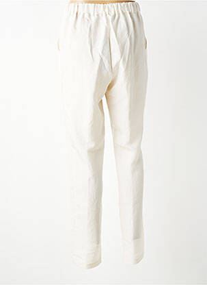 Pantalon slim taille élastique taille normale beige TRICOT CHIC femme