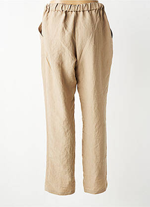 Pantalon slim taille élastique taille normale marron TRICOT CHIC femme