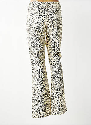 Pantalon flare taille normale taille normale beige EVA KAYAN femme