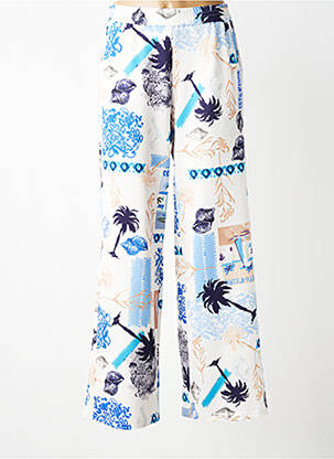 Pantalon large taille normale taille normale bleu TUZZI femme