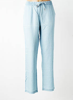 Pantalon slim taille élastique taille normale bleu EVA KAYAN femme