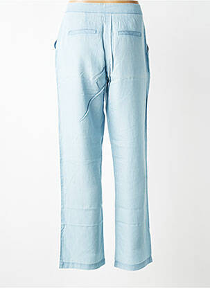 Pantalon slim taille élastique taille normale bleu EVA KAYAN femme