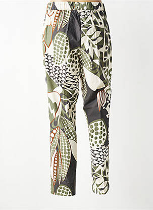 Pantalon slim taille élastique taille normale vert TRICOT CHIC femme