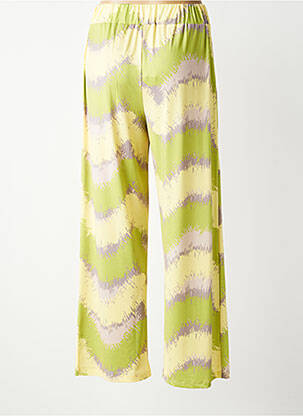 Pantalon large coupe fluide taille normale vert SCORZZO femme