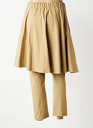 Pantalon slim taille élastique taille normale marron KEDZIOREK femme