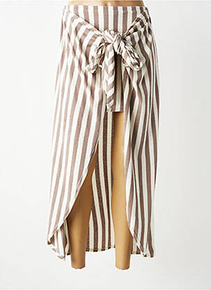 Jupe longue taille normale gris JS MILLENIUM femme