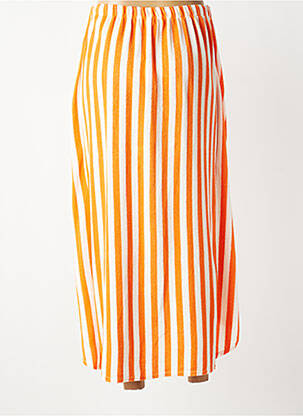 Jupe longue taille normale orange JS MILLENIUM femme