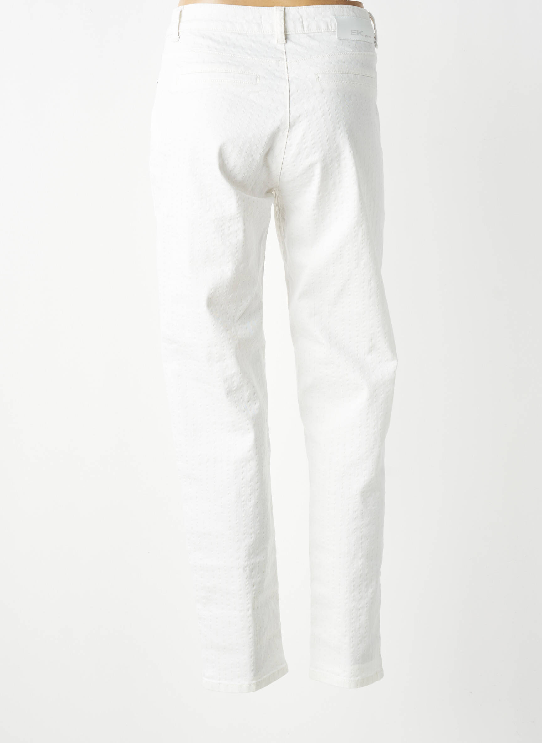 Jeans coupe slim stretch taille normale blanc EVA KAYAN femme