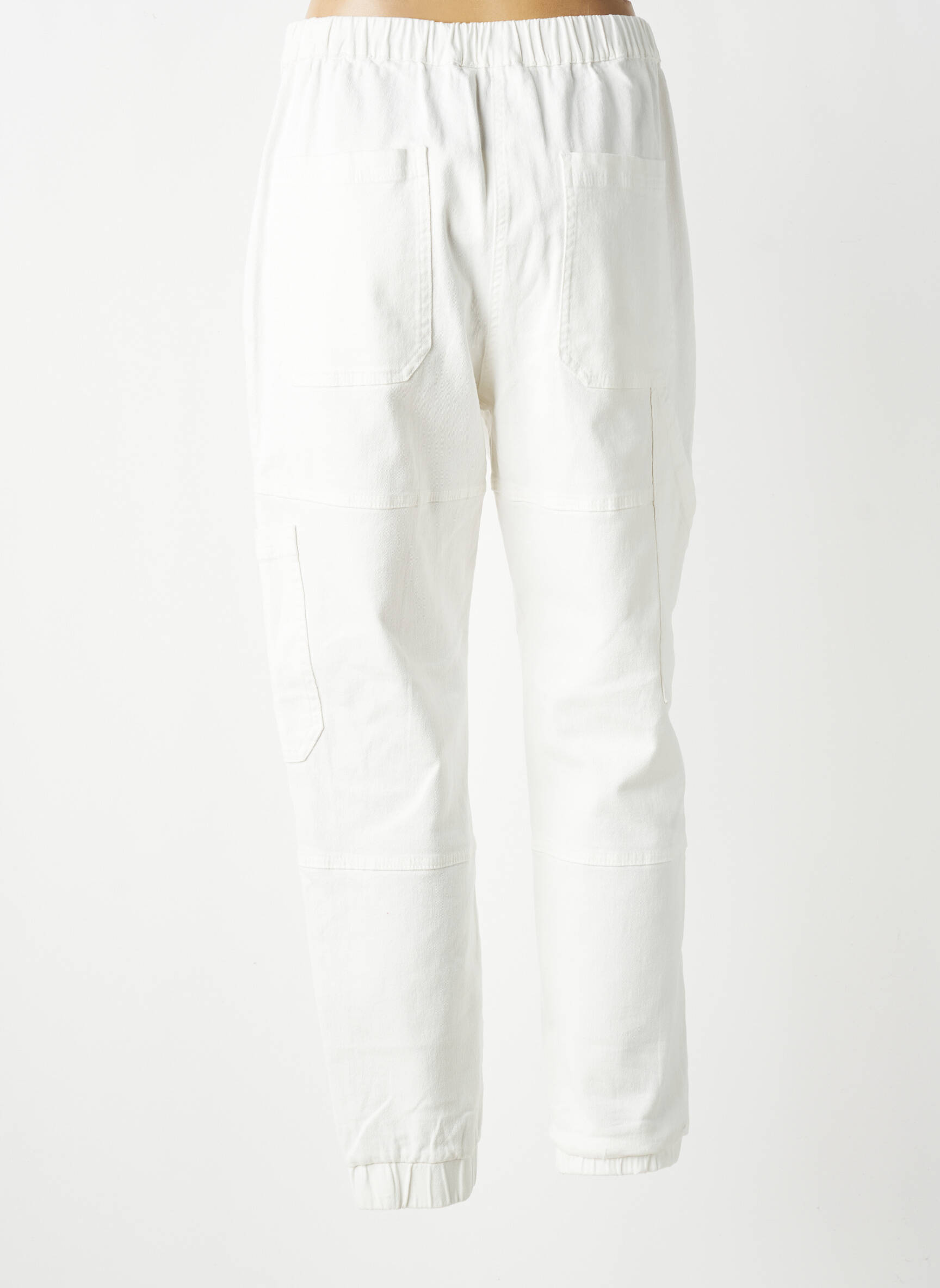 Jeans coupe slim tissage brut taille normale blanc ALEMBIKA femme