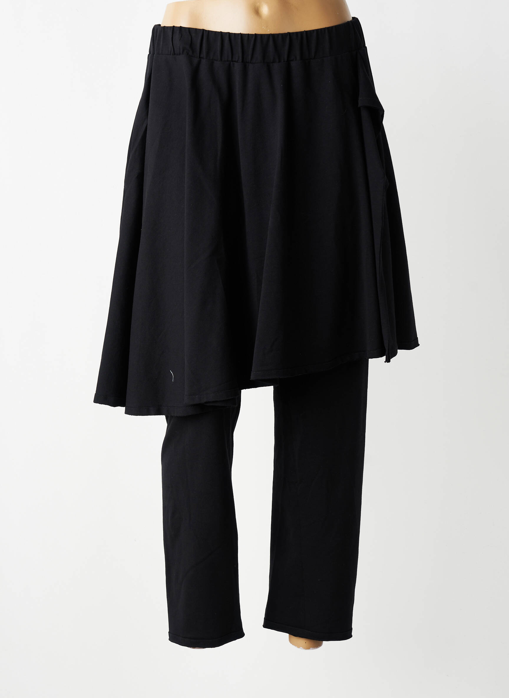 Pantalon slim taille élastique taille normale noir KEDZIOREK femme